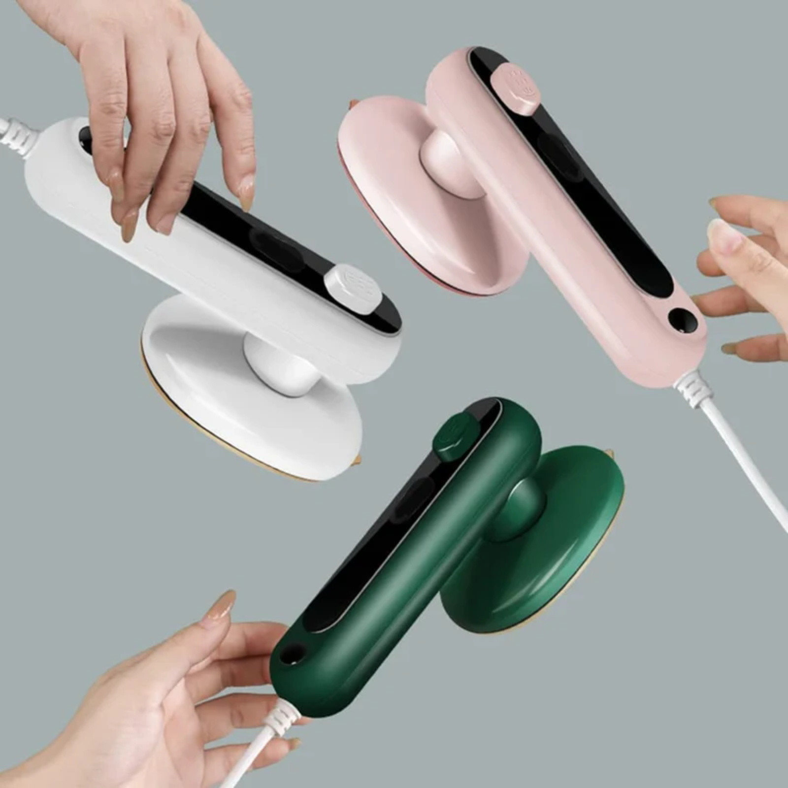 JLFNYA Travel Steamer for Clothes Portable Mini,Handheld Size Portable Fabric Clothing Steamers Small Hand Garment Electric Steam Ironing Machine for Dress Shirt Travel College Dorm Essentials